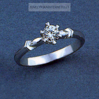 Sužadėtuvių žiedas su 0,40 ct deimantu KASZ 42