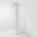 Šlifuoto nikelio spalvos dušo sienelė MERE BRUSHED NICKEL 70x200cm