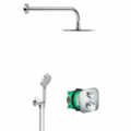 Termostatinė potinkinė dušo sistema Hansgrohe / Sapho su 25 cm stacionaria dušo galva