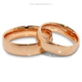 Klasikiniai Vestuviniai Žiedai raudono aukso 6 mm 12 gr KAV014