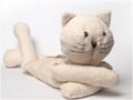 Šildantis žaislas baltasis katinas Čiobrelis
