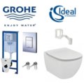 Grohe potinkinio unitazo rėmo ir Ideal Standard TESI Aquablade unitazo komplektas