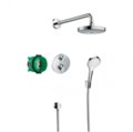 Potinkinė dušo sistema su termostatiniu maišytuvu Hansgrohe Croma Select E