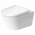 WC pakabinamas Duravit D-Neo rimless su soft close dangčiu