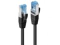 0.3m Cat.6A S/FTP LSZH Network Cable, Black