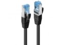 0.5m Cat.6A S/FTP TPE  Network Cable, Black