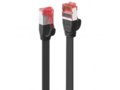 10m Cat.6 U/FTP Flat Network Cable, Black