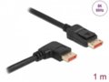 DisplayPort 1.4 90L kampinis kabelis 8K 60Hz, 1m