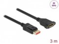 DisplayPort 1.4 ilgiklis su tvirtinimu 8K 60Hz, 3m