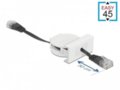 Easy 45 RJ45 5e ištraukiamas kabelis, 45x22.5mm