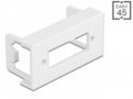 Easy 45 SC duplex laikiklis 45x22.5mm, baltas