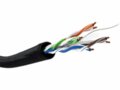 Kabelis cat6 UTP juodas, 23AWG CU, išorinis