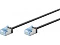Komutacinis kab. 0.5m U/FTP 6A kat.,(Dia. 3,8mm) juodas