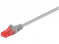 Komutacinis kabelis 0,25m UTP Cat6, pilkas