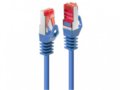 Komutacinis kabelis 0.5m S/FTP Cat6 Pimf, mėlynas