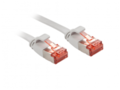 Komutacinis kabelis 1m U/FTP Cat6, plokščias, pilkas