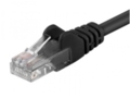 Komutacinis kabelis 1m UTP Cat5E, juodas