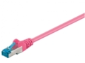 Komutacinis kabelis 7,5m S/FTP Cat6a Pimf, rausvas LSZH CU