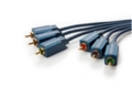 Video YUV kabelis 3xRCA - 3xRCA 5m Clicktronic