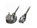 UK 3 Pin Plug to IEC C13 Mains Power Cable, 2m