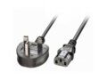 UK 3 Pin Plug to IEC C13 Mains Power Cable, 5m