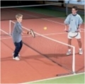Vaikiškas nešiojamas lauko teniso rinkinys (6m x 0,7m)