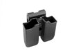 Double pistol magazine pouch - black