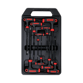 T-rankenėlių atsuktuvų rinkinys T-Star su skyle (Torx) T10-T50 9vnt.