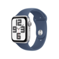 Apple Watch SE GPS 40mm Silver Aluminium Case with Denim Sport Band - S/M