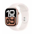 Apple Watch Series 10 GPS 46mm Rose Gold Aluminium Case with Light Blush Sport Band - M/L
