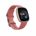 Fitbit Versa 4 Smart watch, NFC, GPS (satellite), AMOLED, Touchscreen, Heart rate monitor, Activity monitoring 24/7, Waterproof, Bluetooth, Wi-Fi, Pink Sand/Copper Rose