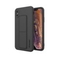 Iphone Xs Max Wozinsky Kickstand Lankstaus Silikono Dėklas Su Stovu Juodas