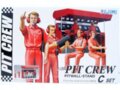 Fujimi - Garage & Tools Series Pit Crew C set: Pitwall Stand w/four figures, 1/20, 11658