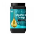 BIO NATURELL plaukų kaukė su kokosų aliejumi ir omega 3, 946 ml