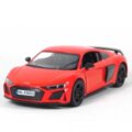 KiNSMART automobilis, 2020 Audi R8 Coupé, raudonas