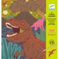 Nutrinamų kortelių rinkinys Dinozaurai