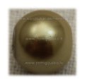 stperl0118-12 apie 12 mm, apvali forma, auksinė spalva, stiklinis perliukas