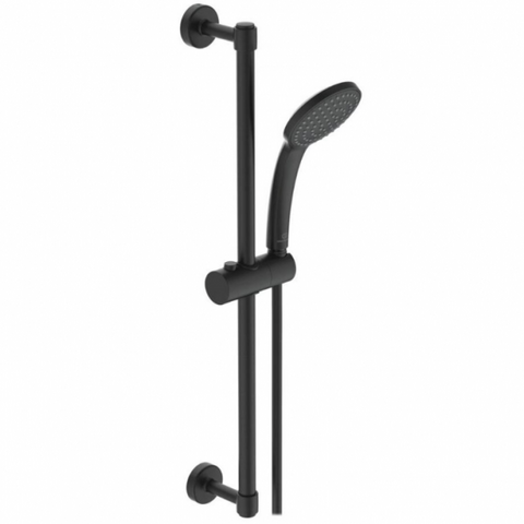 Juodas matinis Ideal Standart Idealrain soft dušo komplektas BD142XG