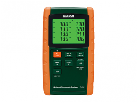 EXTECH TM500 12 kanalų temperatūros datalogeris