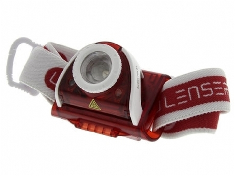 Žibintuvėlis LED LENSER SEO 5 3xAAA 180Lm, raudonas