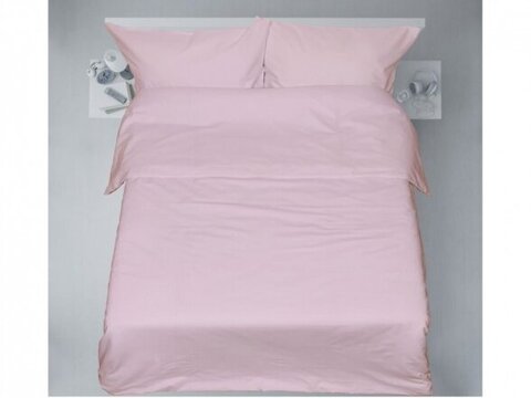 Siuvama medvilnės patalynė "Chalk pink"