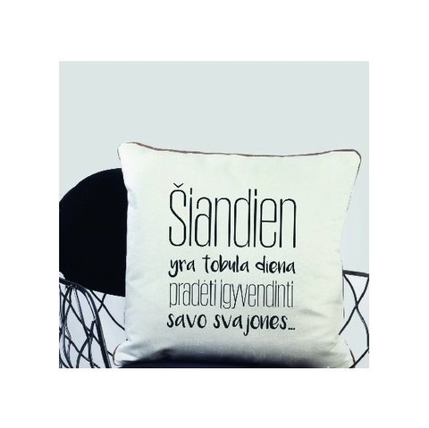 Dekoratyvinė pagalvėlė "Tobula diena“