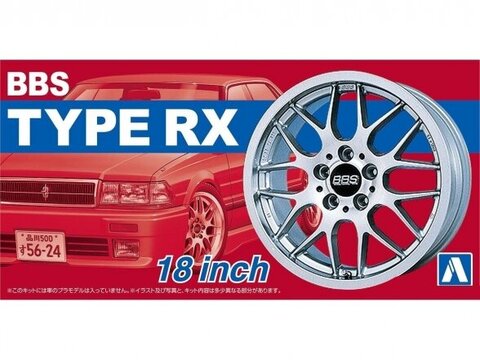 Aoshima - Ratų komplektas BBS TYPE RX 18", 1/24, 05242