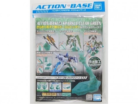Bandai - Action Bazė 2 blizganti skaidri žalia, 57602