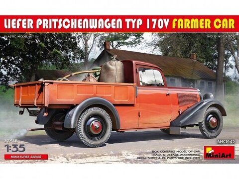 Miniart - Mercedes-Benz Liefer Pritschenwagen Typ 170V Farmer Car, 1/35, 38060