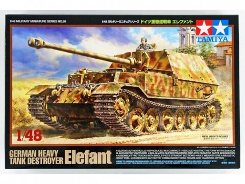 Tamiya - German Heavy Tank Destroyer Elefant, 1/48, 32589