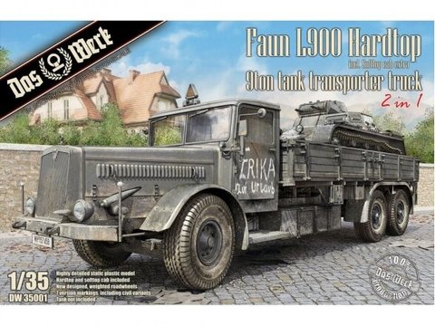 Das Werk - Faun L900 Hardtop 9ton Tank Transporter Truck, 1/35, 35001