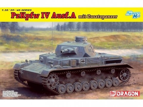 Dragon - Pz.Kpfw. IV Ausf. A mit Zusatzpanzer, 1/35, 6816