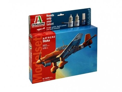 Italeri - Junkers JU-87 B2 Stuka dovanų komplektas, 1/72, 71079