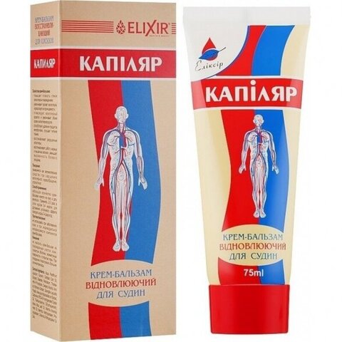 ELIXIR „KAPILAR“ KREMAS BALZAMAS KŪNUI, 75 ML